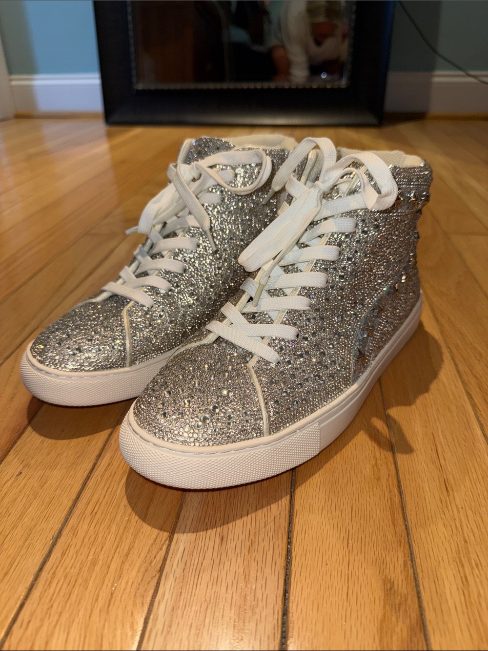 Corkys Hey Girl “Flashy” Clear Rhinestones High-Tops